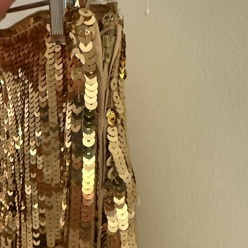 J. Crew Gold Sequin Maxi Skirt - Picture 3 of 9